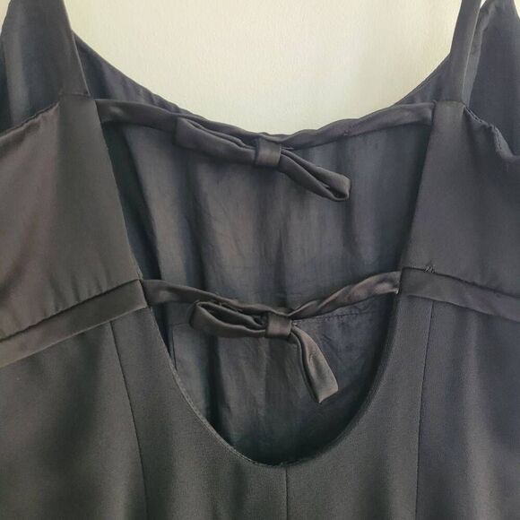 Vintage 90s Laundry by Shelli Segal maxi dress black babydoll empire waist‎ - Picture 4 of 10